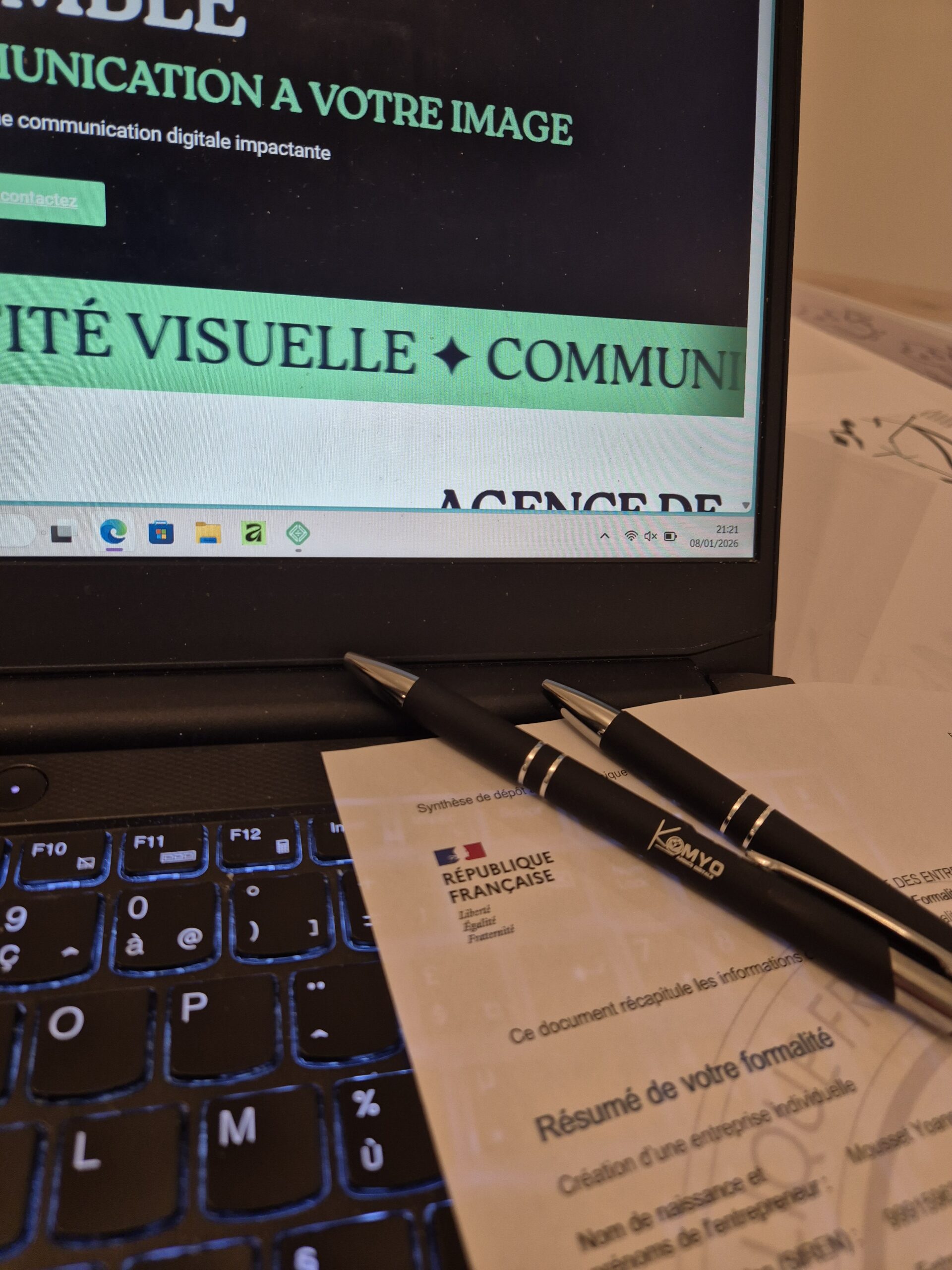 Naissance de Komyo - Freelance Communication